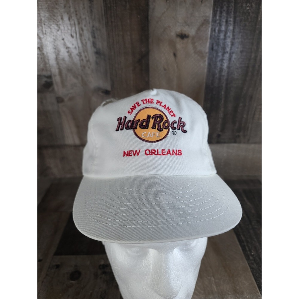 Vintage Hard Rock Cafe New Orleans Save The Planet Snapback Hat MADE IN THE USA